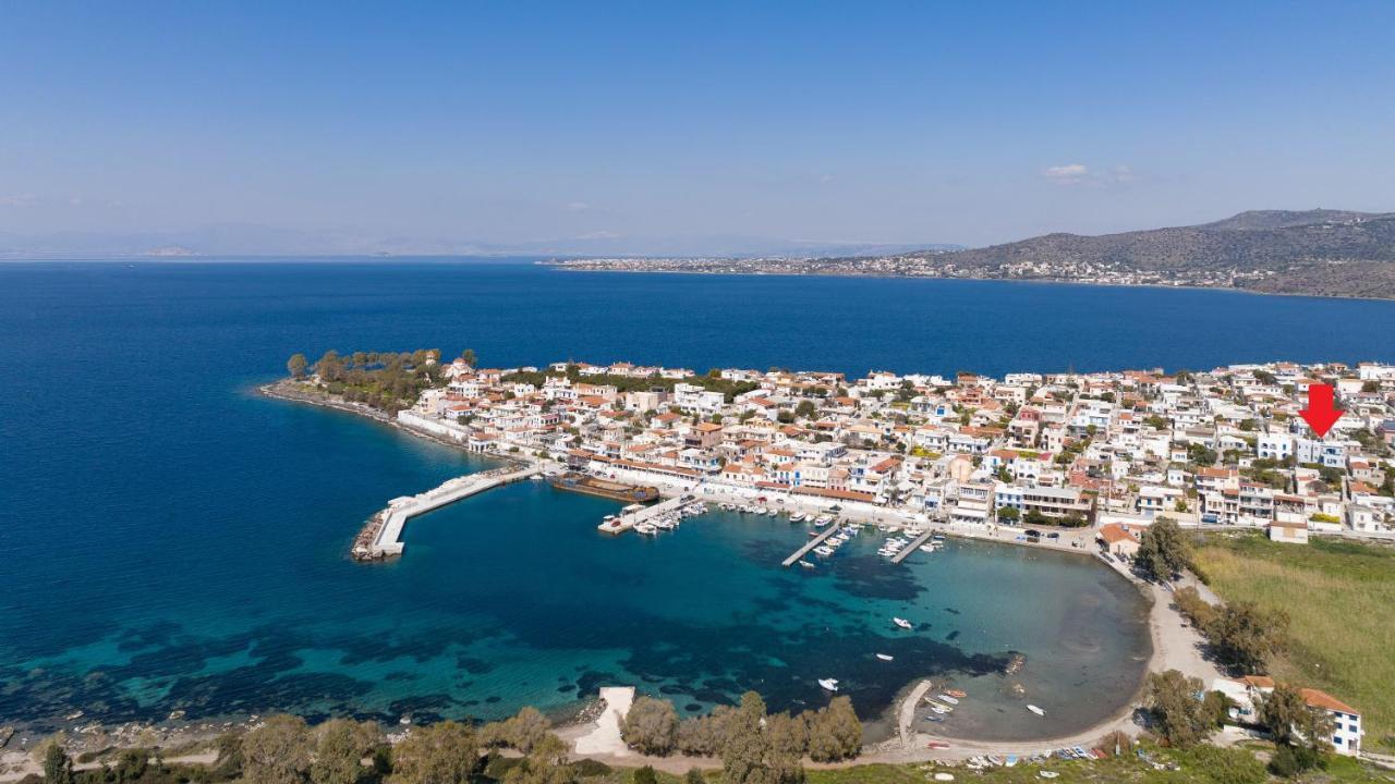 Вилла Aeginia 1- Breathtaking Sea View House In Perdika Экстерьер фото