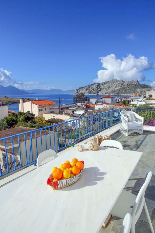 Вилла Aeginia 1- Breathtaking Sea View House In Perdika Экстерьер фото